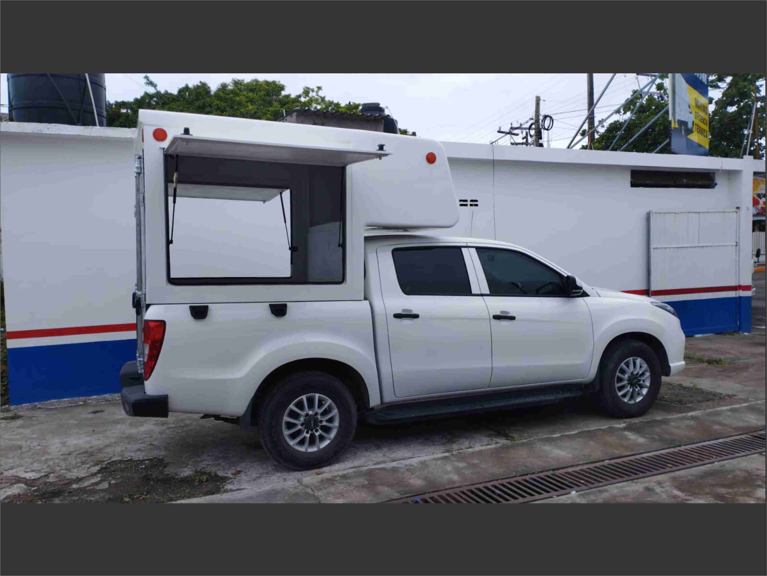 camper extra grande tipo caja de fibra de vidrio chevrolet 3